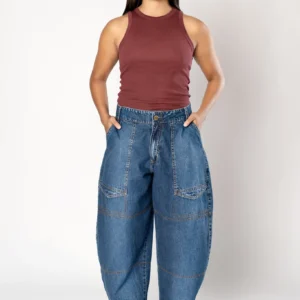 Jean Cargo Barril Detail 1