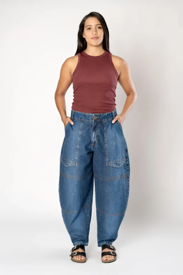 Jean Cargo Barril Detail 1