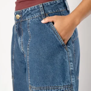 Jean Cargo Barril Detail 3