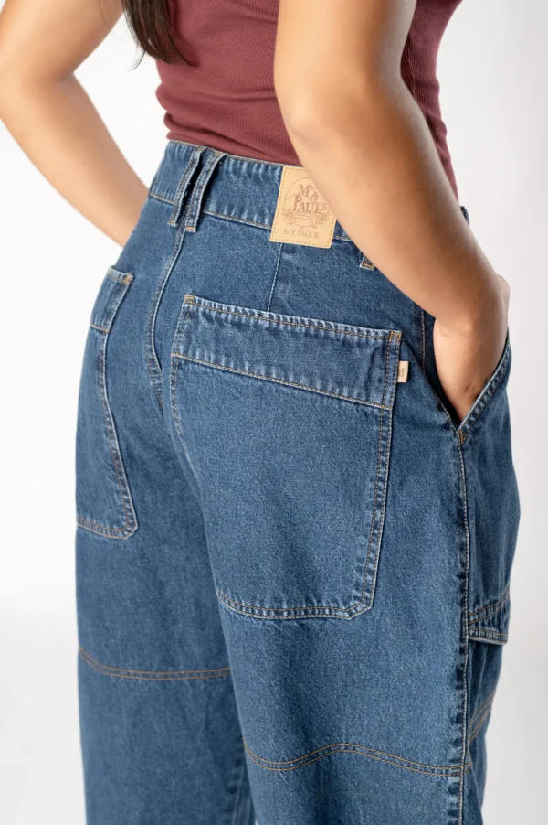 Jean Cargo Barril Detail 4