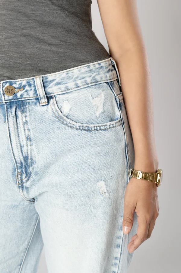 Straight-leg Baggy Jeans Detail 2